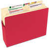 A Picture of product SMD-73231 Smead™ Colored File Pockets 3.5" Expansion, Letter Size, Red