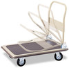 A Picture of product SAF-4078 Safco® FoldAway™ Platform Trucks,  900lb, 24 x 34 x 36, Tropic Sand/Brown