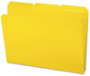 A Picture of product SMD-10504 Smead™ Top Tab Poly Colored File Folders 1/3-Cut Tabs: Assorted, Letter Size, 0.75" Expansion, Yellow, 24/Box