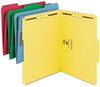 A Picture of product SMD-11975 Smead™ Top Tab Colored Fastener Folders 0.75" Expansion, 2 Fasteners, Letter Size, Assorted Colors, 50/Box