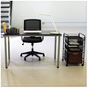 A Picture of product SAF-1943BLSL Safco® Steel Desk 47.25" x 24" 28.75", Black/Silver