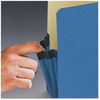 A Picture of product SMD-73235 Smead™ Colored File Pockets 5.25" Expansion, Letter Size, Blue