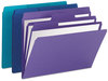 A Picture of product SMD-11989 Smead™ SuperTab® Organizer Folder 1/3-Cut Tabs: Assorted, Letter Size, 0.75" Expansion, Colors, 3/Pack