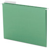 A Picture of product SMD-64022 Smead™ Color Hanging Folders with 1/3 Cut Tabs Letter Size, 1/3-Cut Green, 25/Box