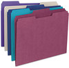 A Picture of product SMD-13093 Smead™ Colored File Folders 1/3-Cut Tabs: Assorted, Letter Size, 0.75" Expansion, Maroon, 100/Box