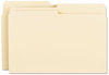 A Picture of product SMD-15320 Smead™ Manila File Folders 1/2-Cut Tabs: Assorted, Legal Size, 0.75" Expansion, 100/Box