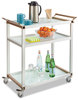 A Picture of product SAF-8969SL Safco® Large Refreshment Cart,  Three-Shelf, 32w x 16 3/4d x 35h, Silver