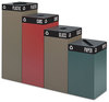 A Picture of product SAF-2983BL Safco® Public Square® Recycling Receptacles Can 37 gal, Steel, Black