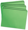 A Picture of product SMD-12110 Smead™ Reinforced Top Tab Colored File Folders Straight Tabs, Letter Size, 0.75" Expansion, Green, 100/Box