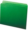 A Picture of product SMD-12110 Smead™ Reinforced Top Tab Colored File Folders Straight Tabs, Letter Size, 0.75" Expansion, Green, 100/Box