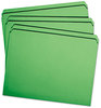 A Picture of product SMD-12110 Smead™ Reinforced Top Tab Colored File Folders Straight Tabs, Letter Size, 0.75" Expansion, Green, 100/Box