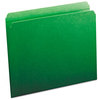 A Picture of product SMD-12110 Smead™ Reinforced Top Tab Colored File Folders Straight Tabs, Letter Size, 0.75" Expansion, Green, 100/Box