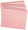 A Picture of product SMD-12610 Smead™ Reinforced Top Tab Colored File Folders Straight Tabs, Letter Size, 0.75" Expansion, Pink, 100/Box