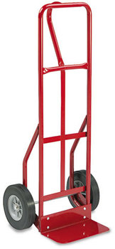 Safco® Two-Wheel Steel Hand Truck,  500lb Capacity, 18w x 47h, Red