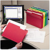 A Picture of product SMD-74892 Smead™ Colored File Pockets 3.5" Expansion, Legal Size, Assorted Colors, 5/Pack