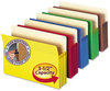 A Picture of product SMD-74892 Smead™ Colored File Pockets 3.5" Expansion, Legal Size, Assorted Colors, 5/Pack