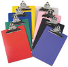 A Picture of product SAU-21603 Saunders Recycled Plastic Clipboard with Ruler Edge,  1" Capacity, Holds 8 1/2w x 12h, Black