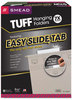 A Picture of product SMD-64092 Smead™ TUFF® Hanging Folders with Easy Slide™ Tab Letter Size, 1/3-Cut Tabs, Steel Gray, 18/Box