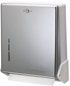 San Jamar® True Fold™ C-Fold/Multifold Towel Dispenser,  Chrome, 11 5/8 x 5 x 14 1/2