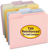 A Picture of product SMD-12643 Smead™ Colored File Folders 1/3-Cut Tabs: Assorted, Letter Size, 0.75" Expansion, Pink, 100/Box