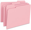 A Picture of product SMD-12643 Smead™ Colored File Folders 1/3-Cut Tabs: Assorted, Letter Size, 0.75" Expansion, Pink, 100/Box