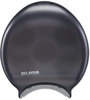A Picture of product SJM-R2000TBK San Jamar® Single Jumbo Bath Tissue Dispenser,  10 1/4 x 5 5/8 x 12, Black Pearl
