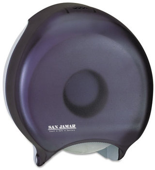 San Jamar® Single Jumbo Bath Tissue Dispenser,  10 1/4 x 5 5/8 x 12, Black Pearl