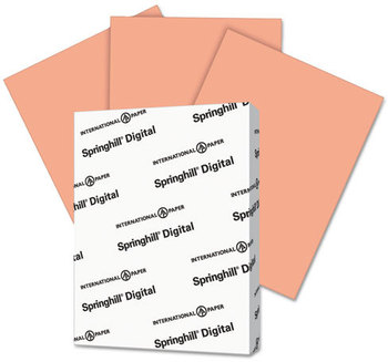 Springhill® Digital Index Color Card Stock,  90 lb, 8 1/2 x 11, Salmon, 250 Sheets/Pack