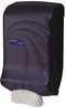 A Picture of product SJM-T1790TBK San Jamar® Large Capacity Ultrafold™ Towel Dispenser,  Oceans, Black, 11 3/4 x 6 1/4 x 18