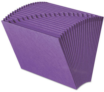 Smead™ Heavy-Duty Indexed Expanding Open Top Color Files 21 Sections, 1/21-Cut Tabs, Letter Size, Purple