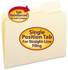 A Picture of product SMD-10337 Smead™ Reinforced Tab Manila File Folder Folders, 1/3-Cut Tabs: Right Position, Letter Size, 0.75" Expansion, 11-pt 100/Box