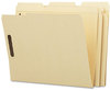 A Picture of product SMD-14547 Smead™ Top Tab Fastener Folders Recycled 1/3-Cut Tabs: Assorted, 0.75" Expansion, 2 Fasteners, Letter Size, Manila Exterior, 50/Box