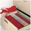 A Picture of product SMD-14082 Smead™ Six-Section Pressboard Top Tab Pocket-Style Classification Folders with SafeSHIELD® Coated Fasteners 6-Section Pocket 6 2 Dividers, Letter Size, Bright Red,10/BX