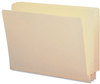 A Picture of product SMD-24113 Smead™ End Tab Folders with Antimicrobial Product Protection Straight Tabs, Letter Size, 0.75" Expansion, Manila, 100/Box