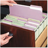 A Picture of product SMD-12443 Smead™ Colored File Folders 1/3-Cut Tabs: Assorted, Letter Size, 0.75" Expansion, Lavender, 100/Box