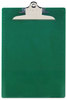 A Picture of product SAU-21604 Saunders Recycled Plastic Clipboard with Ruler Edge,  1" Capacity, Holds 8 1/2w x 12h, Green