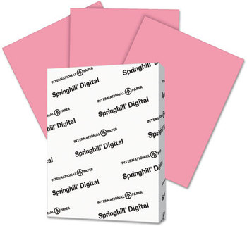 Springhill® Digital Index Color Card Stock,  90 lb, 8 1/2 x 11, Cherry, 250 Sheets/Pack