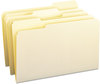 A Picture of product SMD-15330 Smead™ Manila File Folders 1/3-Cut Tabs: Assorted, Legal Size, 0.75" Expansion, 100/Box