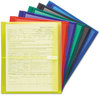 A Picture of product SMD-89669 Smead™ Poly Side-Load Envelopes Fold-Over Closure, 9.75 x 11.63, Assorted Colors, 6/Pack