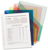 A Picture of product SMD-89505 Smead™ Organized Up® Poly Slash Jackets 2-Sections, Letter Size, Assorted Colors, 5/Pack