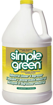 Simple Green® Industrial Cleaner & Degreaser,  Concentrated, Lemon, 1 gal Bottle, 6/Carton