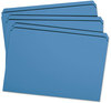 A Picture of product SMD-17010 Smead™ Reinforced Top Tab Colored File Folders Straight Tabs, Legal Size, 0.75" Expansion, Blue, 100/Box