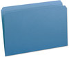 A Picture of product SMD-17010 Smead™ Reinforced Top Tab Colored File Folders Straight Tabs, Legal Size, 0.75" Expansion, Blue, 100/Box