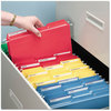 A Picture of product SMD-12743 Smead™ Colored File Folders 1/3-Cut Tabs: Assorted, Letter Size, 0.75" Expansion, Red, 100/Box