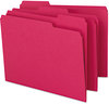 A Picture of product SMD-12743 Smead™ Colored File Folders 1/3-Cut Tabs: Assorted, Letter Size, 0.75" Expansion, Red, 100/Box