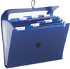 A Picture of product SMD-70902 Smead™ Step Index Organizer 12 Sections, Cord/Hook Closure, 1/6-Cut Tabs, Letter Size, Navy