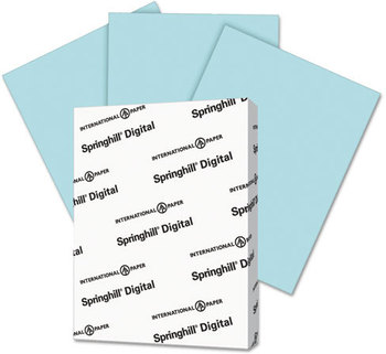 Springhill® Digital Index Color Card Stock,  110 lb, 8 1/2 x 11, Blue, 250 Sheets/Pack