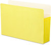 A Picture of product SMD-74233 Smead™ Colored File Pockets 3.5" Expansion, Legal Size, Yellow