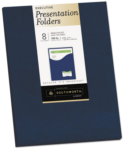 Southworth Co 98874 Southworth® One-Pocket Presentation Folders, 9 x 12 ...