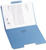 A Picture of product SMD-11986 Smead™ SuperTab® Colored File Folders 1/3-Cut Tabs: Assorted, Letter Size, 0.75" Expansion, 11-pt Stock, Blue, 100/Box